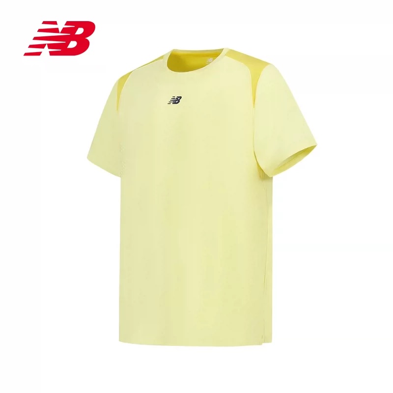 New Balance Nb Men's Tennis Clothing 26 Years New Style Quick-Drying Breathable Short-Sleeved Round Neck Sports T-Shirt Top