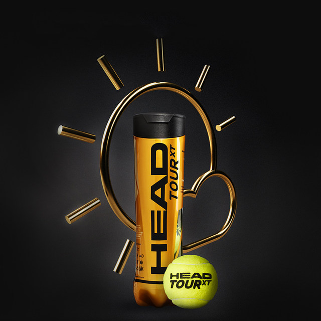 HEAD Hyde gold can tennis authentic tourXT/team competition tennis resistant ball barrel 3 capsules