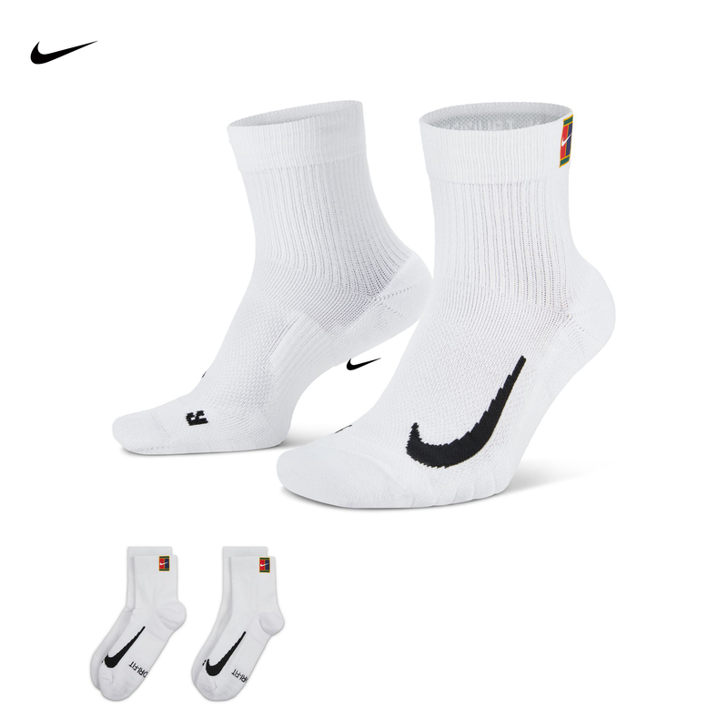 Nike Tennis Socks 2-Pack for Men and Women, Professional Thickened Sports Towel Bottom Socks, Non-Slip and Sweat-Absorbent Cu1309 Nike Tennis Socks 2-Pack for Men and Women, Professional Thickened Sports Towel Bottom Socks, Non-Slip and Sweat-Absorbent Cu1309