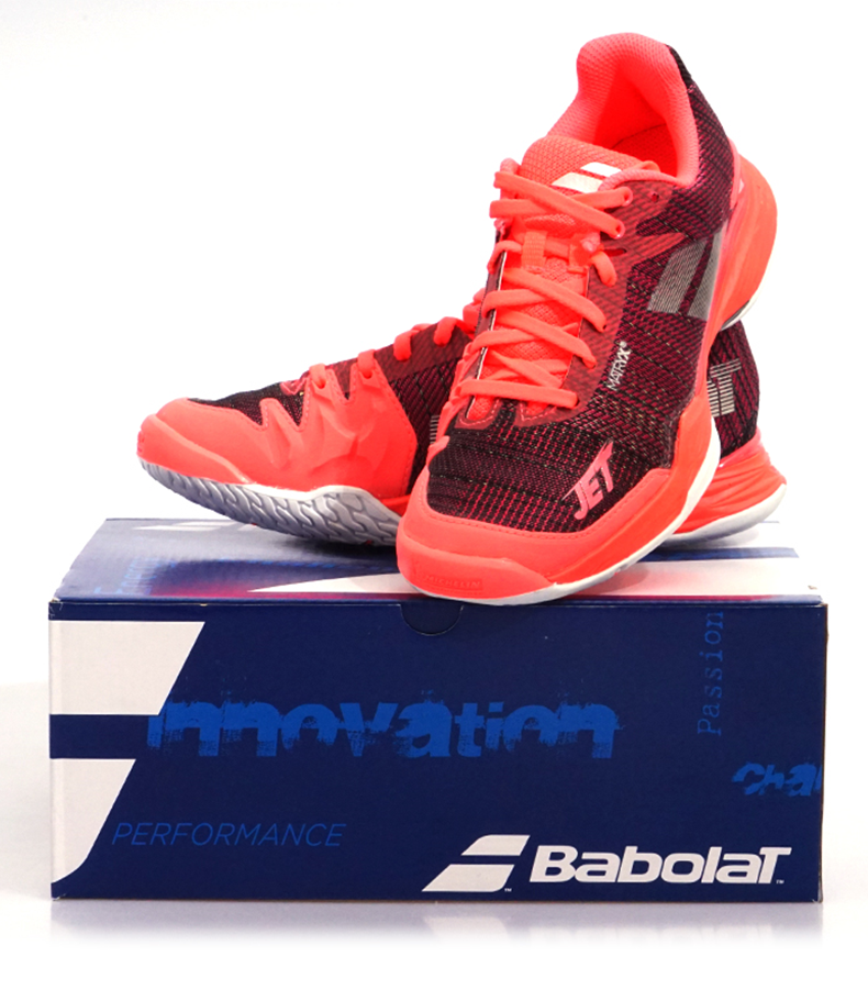 Mới chính hãng Babolat Baibaoli JET MACK của phụ nữ chuyên nghiệp giày tennis chịu mài mòn chống trượt 31S18630 giày thể thao lining