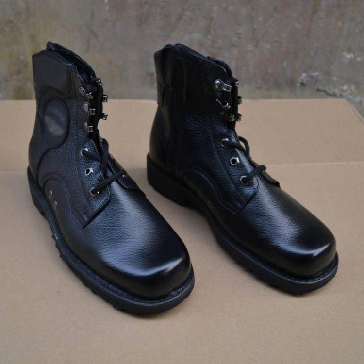 02 Spring and Autumn Flying Boots Men's Modern Boots Outdoor Leather Boots Net - eyed Breathable Cowskin Boots