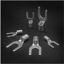 Cold pressed terminal SNB1 25-6U line nose fork type bare terminal block Y-shaped wire lug