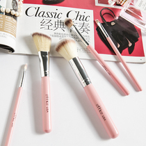 E110 Old Beauty DAN Ultra Value Travel Five sets of makeup brushes to fix the blush loose pink eye line eyebrow brush