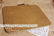  A107 foreign trade cattle goods European and American retro cowhide thickened mouse pad two colors into