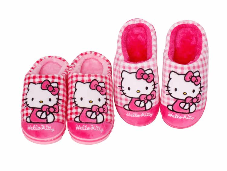 Pantoufles enfants en suède HELLO KITTY pour hiver - Ref 1035498 Image 17