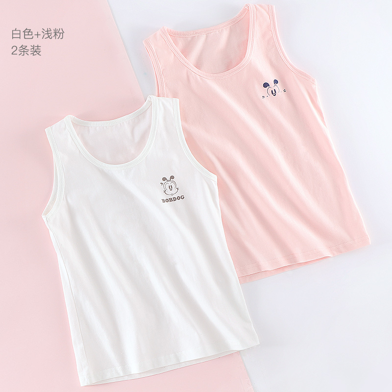 vest mùa hè bông mô hình mỏng girlwear trẻ em Babbean của bên ngoài mặc slingwear bên trong bảo vệ trẻ em bé bụng bé trai.