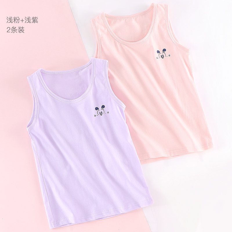 vest mùa hè bông mô hình mỏng girlwear trẻ em Babbean của bên ngoài mặc slingwear bên trong bảo vệ trẻ em bé bụng bé trai.