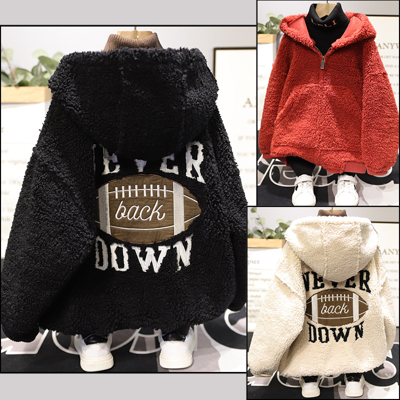 Laflai 2020 winter children's short fur one boy and girl in the big children's Korean version of plush coat 3079