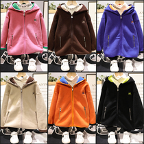 Big E small e childrens clothing 2020 Winter new children thick coat Boys Girls fleece zipper shirt 99071