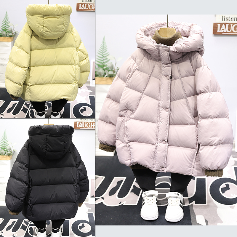 Lafleur Children's Clothing 2025 Winter Style Boys and Girls 90% White Duck down Jacket Warm Coat Annual Clothing Overcoat 3680