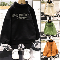 La Flei Childrens Clothing 2020 Winter New Childrens Pullover Korean Boys and Girls Thick Turtleneck Sweater 1899