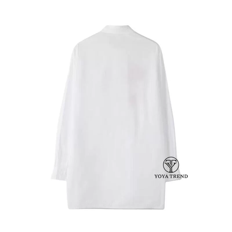 Футболка/рубашка с длинным рукавом свободного кроя YOHJI YAMAMOTO Yamamoto Yamamoto Flower Flower Cluster Embroidery для мужчин и женщин