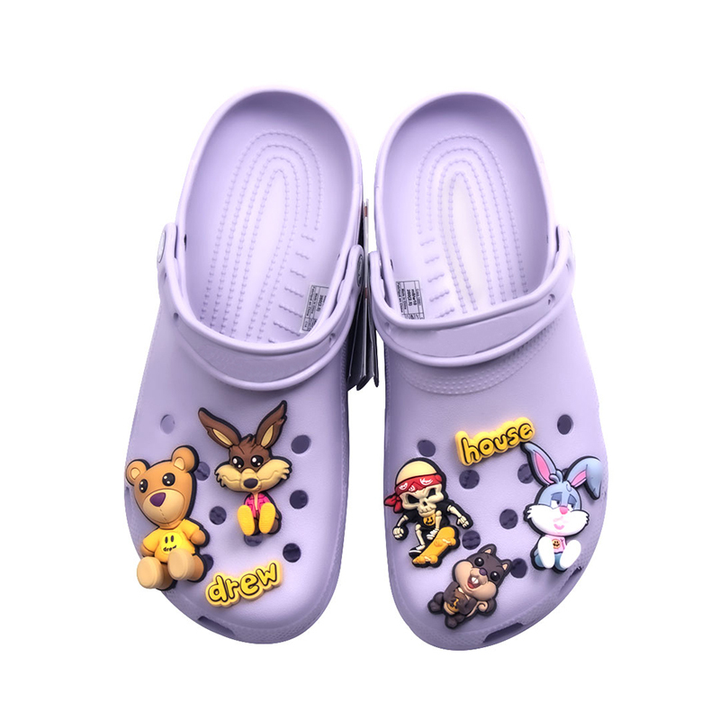 Drew House Justin Justin Bieber Zhou Yangqing Same Style Couple Home Sandals Slippers Clogs