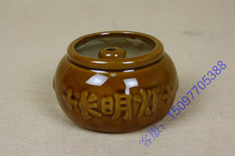 With burial goods color porcelain Changming lamp sacrificial burial sucoat black sandalwood cinerary casket front swing piece funerary products-Taobao