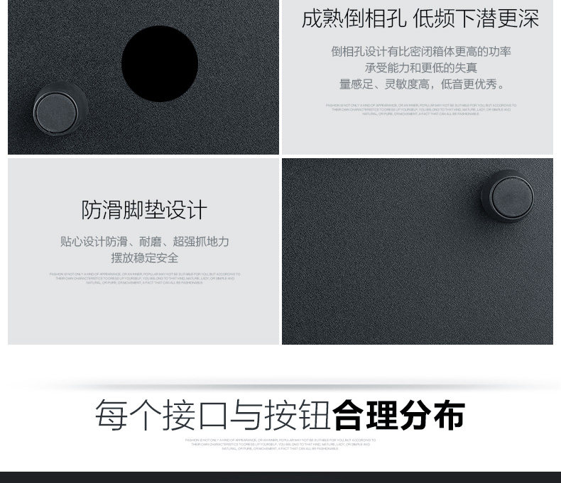 Golden Field/Jinhetian Q8 Computer Audio Bluetooth Soundbox Effet du caisson de basses de bureau domestique