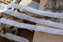 Leavers Lace French Lace #65 White Beige Generative DIY