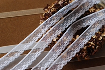 Leavers Lace French lace #269 fine cotton lace handmade DIY