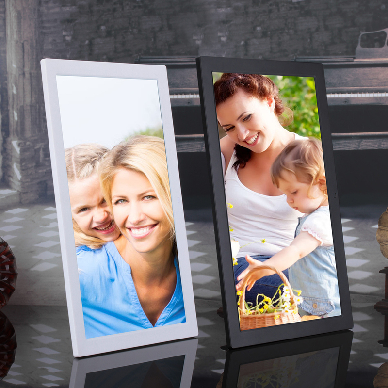 Yunzhixing Digital Photo Frame Electronic Photo Album Horizontal and Vertical Display High-Definition Advertising Machine Video Movie Music Calendar Display Screen