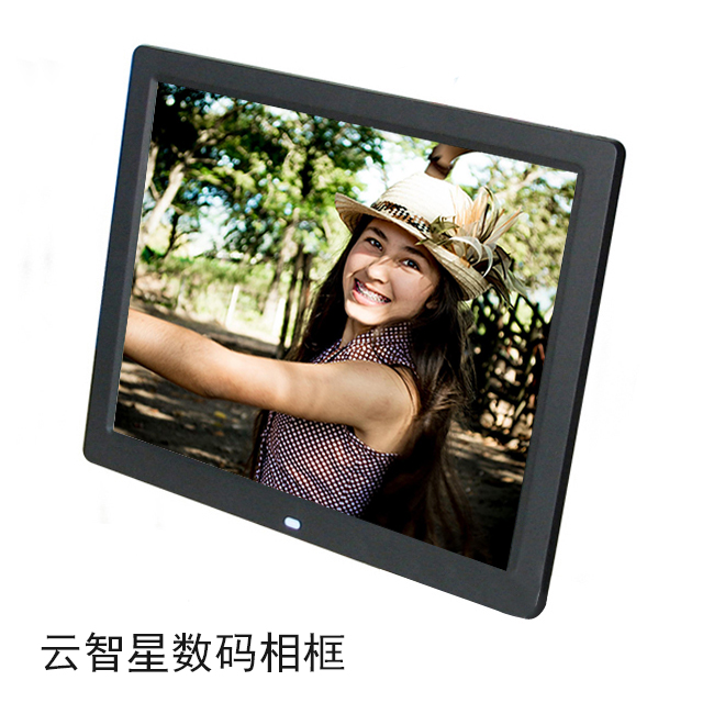 15 inch khung ảnh kỹ thuật số 12 inch màn hình độ nét cao LED album điện tử lithium photo album khung ảnh hẹp side máy quảng cáo movie