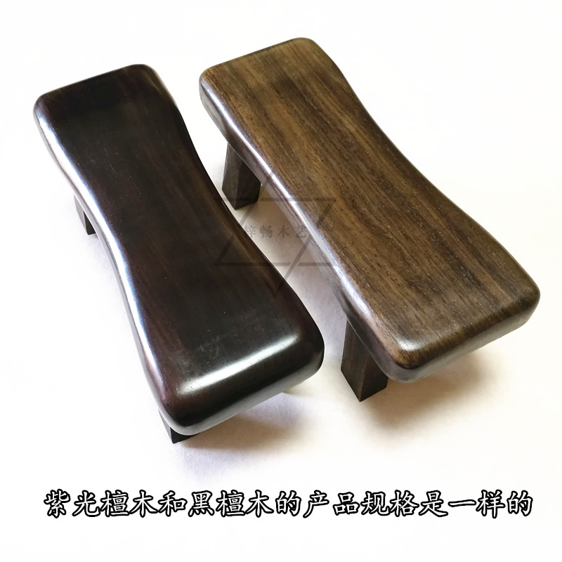 Gà cánh gỗ gỗ mun gối Chăm sóc sức khỏe Gối Gối Gối cứng gối tươi gụ đốt sống tà vẹt mát ghế nhỏ - Gối gối tựa cổ