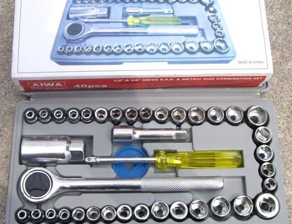 40 pieces of kit motorcycle tool sleeve set sleeve wrench sleeve combined tool sleeve suit-Taobao