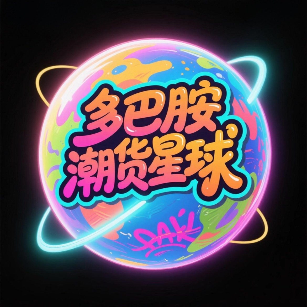 多巴胺潮货星球的LOGO