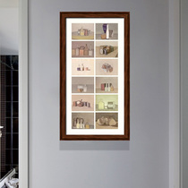 Entrance photo wall Morandi decorative paintings Hanging paintings Cardboard photo frame wall Sofa bedroom can print supporting photos