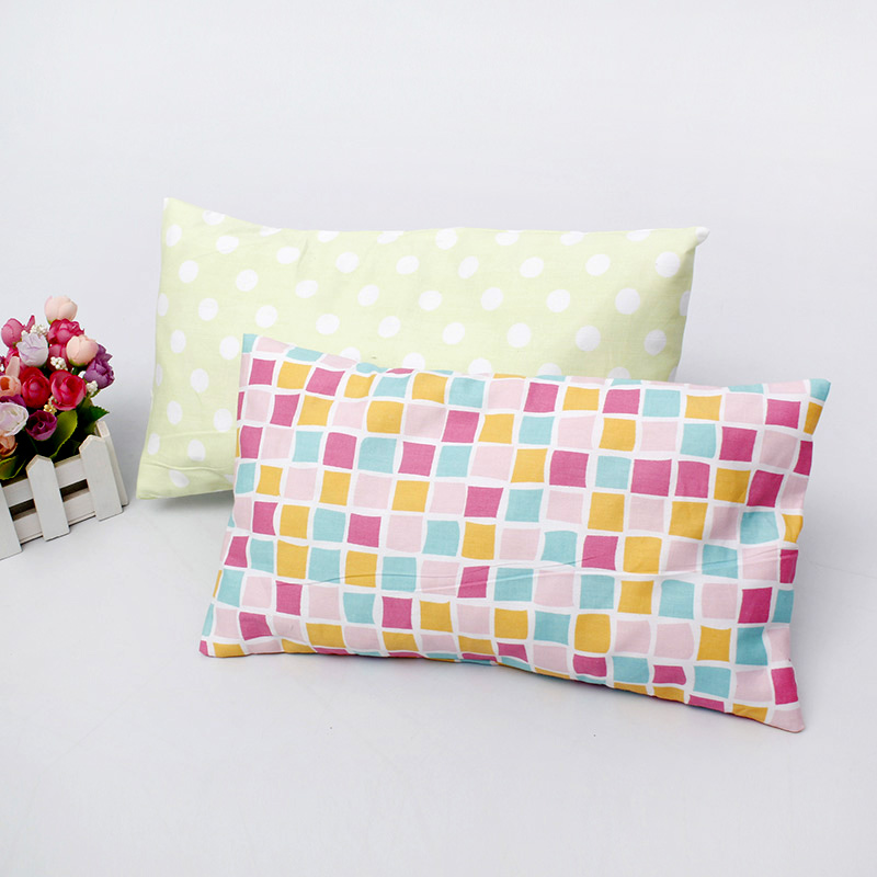 Foreign trade special price infant newborn baby cartoon cotton pillow cover cotton buckwheat leather pillow core removable and washable