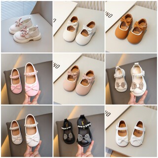 Off code clearance spring and autumn new season girls princess shoes non-slip soft soles for small and medium-sized children baby toddler shoes children's leather shoes