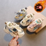 Флисовые демисезонные туфли для мальчиков, демисезонная повседневная обувь, детская спортивная обувь, 2025 года, мягкая подошва