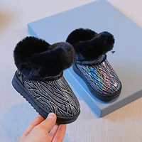 Черные ZRS-2108 Снежные ботинки