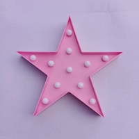 Большой пять -звезда розовый