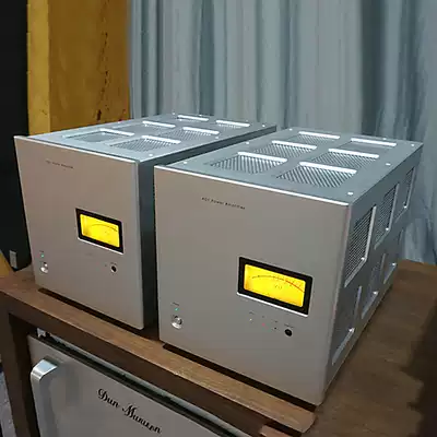 Class A pure post-stage balanced HIFI power amplifier LEAFAUDIO 30W 8 OHM cylindrical dual mono with gall pre-stage