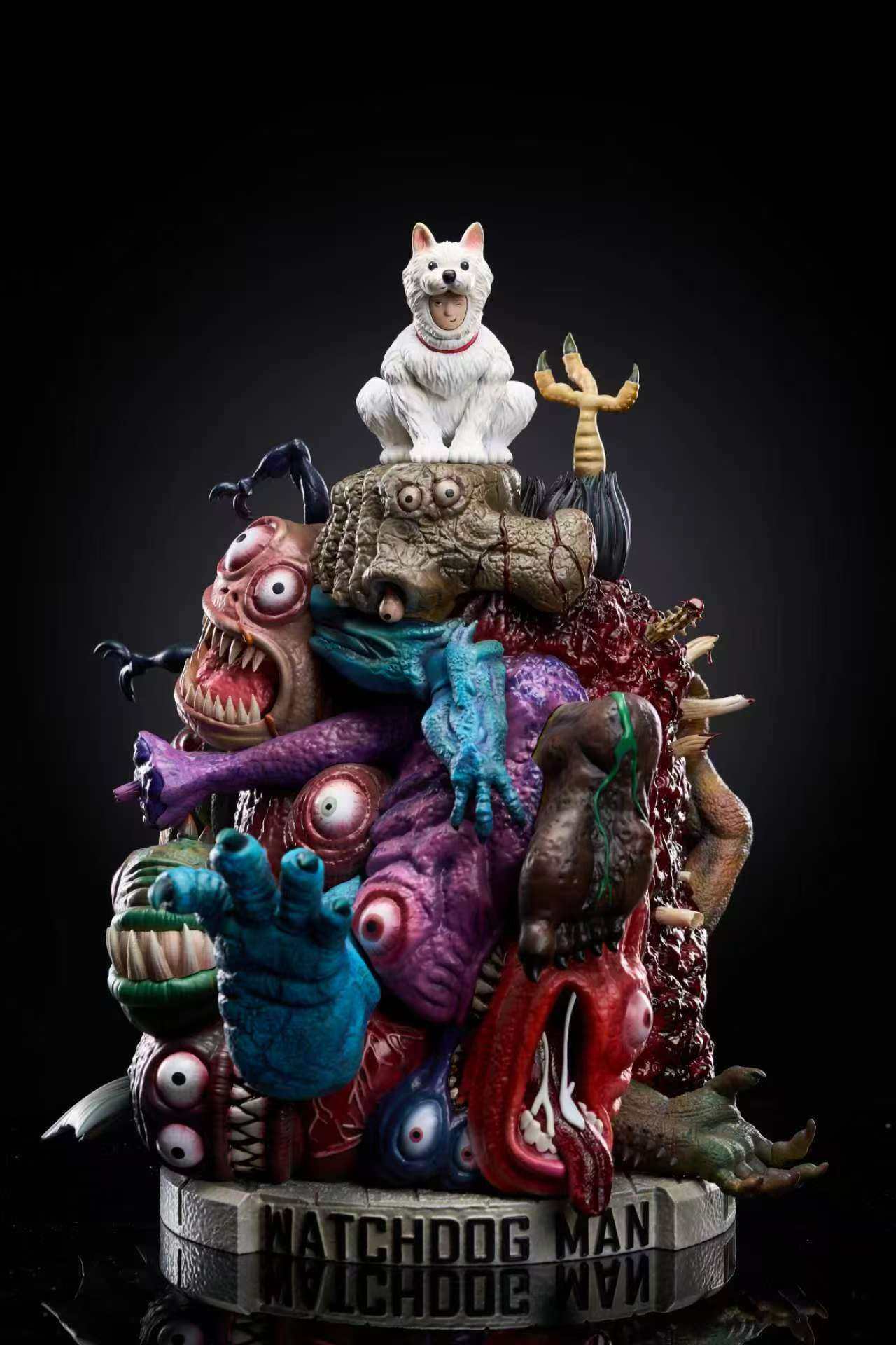 One Punch Man Watch Dog Man Resin Model Pre-order H38cm Painted