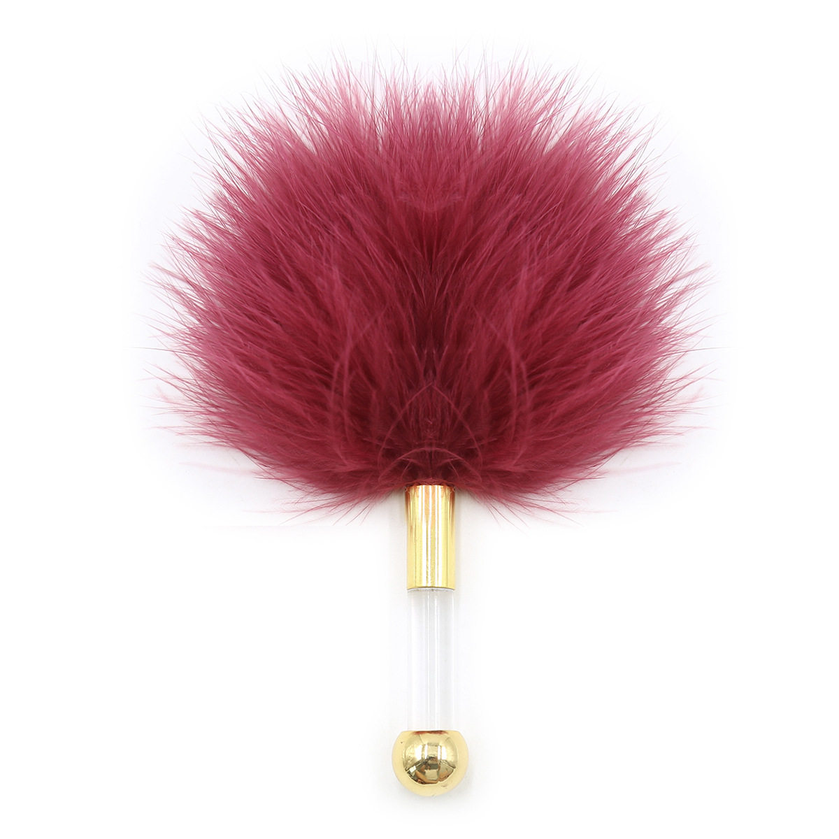 Women flirt with teasing handheld feathers and cute toy handle with flirtation fun feather bars men and women