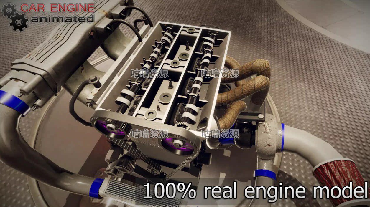 Unity3D Car Engine Animated - i4 1.0 汽车发动机引擎动画模型:数据说话!_游戏推荐_淘宝游戏网