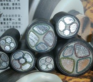 Wire cable aluminium core cable VLV22 with sheathed VLV3 * 300 1*150 squared national standard aluminium core wire