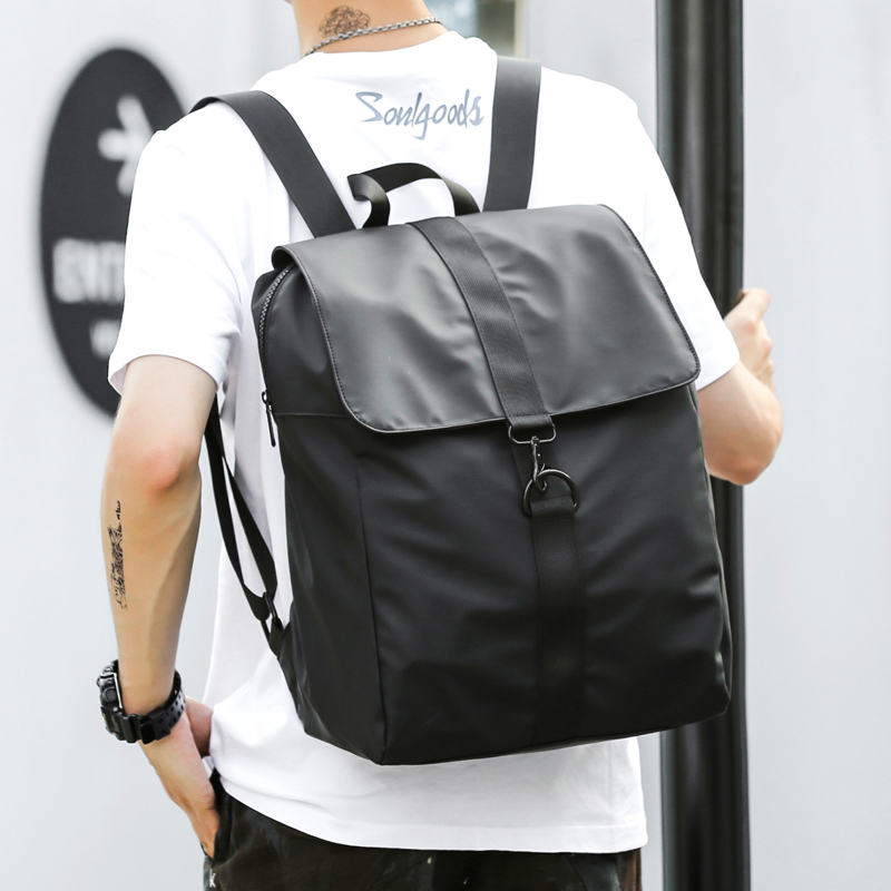 Hong Kong men's bag new waterproof backpack trend leisure bag Korean version youth travel backpack student school bag