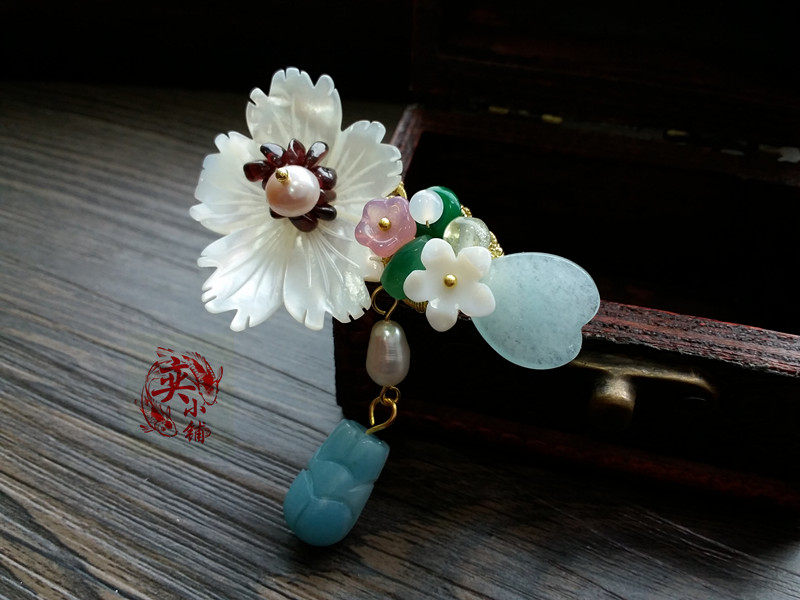 Broche femme en Nacre - Ref 1178049 Image 5