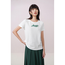 Spot-CCHER “Love Is Enough  Printed T-shirt Pima Cotton Sisi and Womens XTGC3147