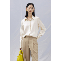 Spot CCHER Bell white minimal shirt 30MM Silk Dingsis and Woman XCAE6762