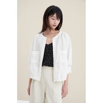 Spot-CCHER“Summer Wearable”Short Jacket Cool Linen Blend Sissy and Womens XWFC3160
