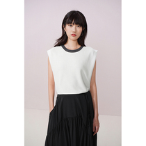 Spot-CCHER fine glitter color collar seamless vest Dry knitted Sisi and spring and summer womens clothing XZGC3259