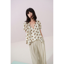 Spot-CCHER style Suzuki print“two wear”small jacket Jacquard silk Sisi and XWGC3143 no folding