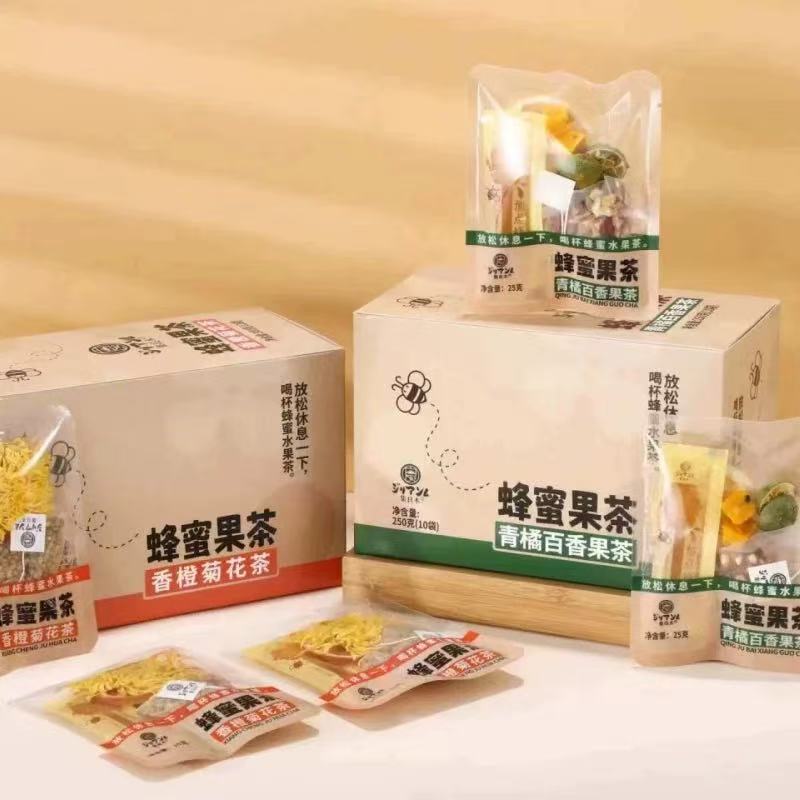 Ji Liang Mu Honey Fruit Tea Green Tangerine Passion Fruit Orange Chrysanthemum Tea Fruit Tea Individually Packaged Leisure Tea Drink Ji Liang Mu Honey Fruit Tea Green Tangerine Passion Fruit Orange Chrysanthemum Tea Fruit Tea Individually Packaged Leisure Tea Drink