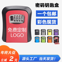 Decoration password key box key box Maoyan outdoor company storage and storage construction site key storage custom LOGO