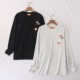 Lollipop embroidered sweatshirt cotton blend casual and versatile
