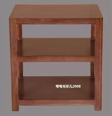 Chengyu audio rack Solid wood rounded black walnut wood shockproof bile machine Power amplifier CD machine Vinyl equipment TV cabinet
