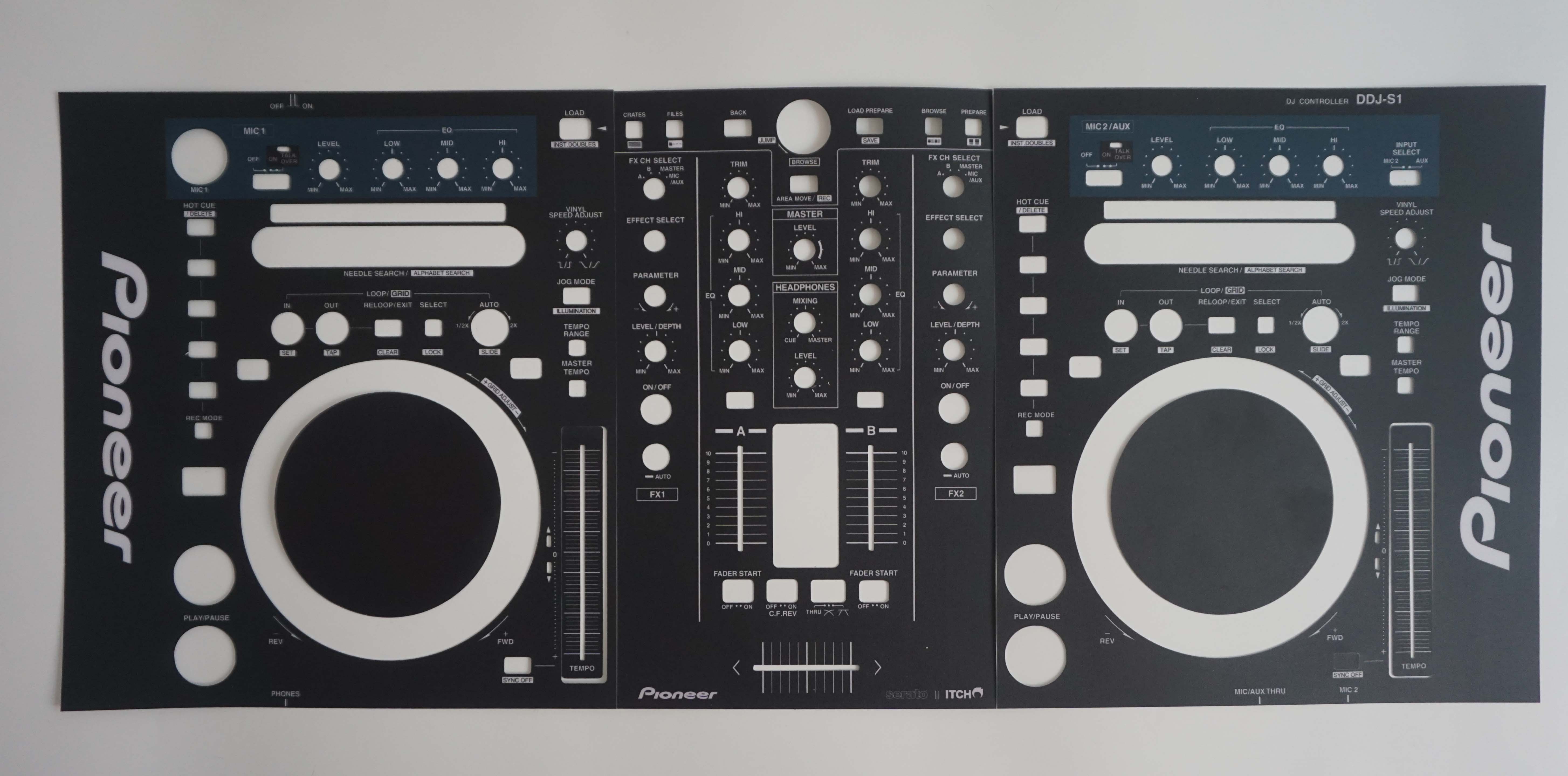 Pioneer DDJ-S1 DJ controller panel protective adhesive film