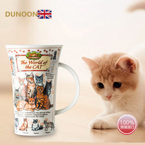 Spot UK DUNOON Danon Canyon type large capacity teacup water Cup bone china mug cat cat world